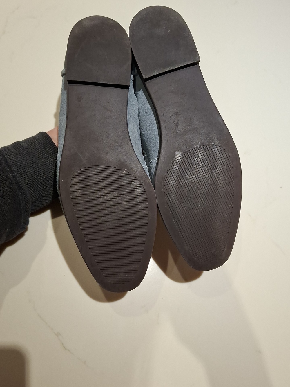 Steve Madden Classic "Carrine" Robin's Egg Blue Preppy Suede Loafers (US 6.5) - Picture 7 of 8
